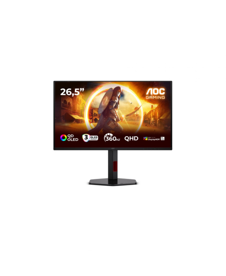 AOC | Q27G4SDR | 27 " | QD-OLED | QHD | 16:9 | 360 Hz | 0.03 ms | 2560 x 1440 pixels | 1000 cd/m² | HDMI ports quantity 2 