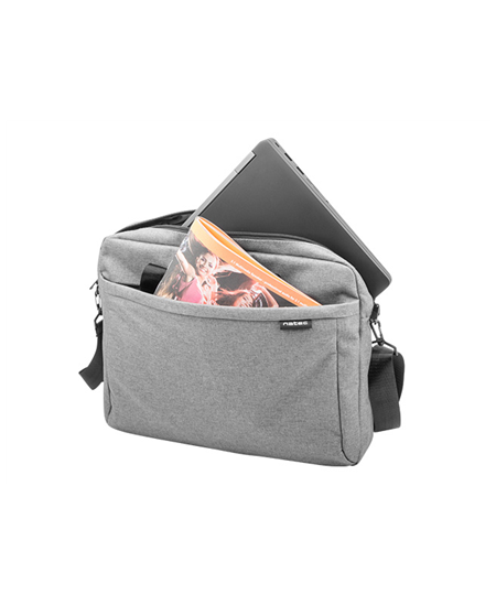 Natec Laptop Bag, Mustela, 15.6", Grey