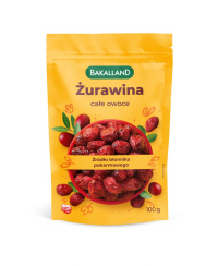 Džiovintos spanguolės, BAKALLAND, 100 g