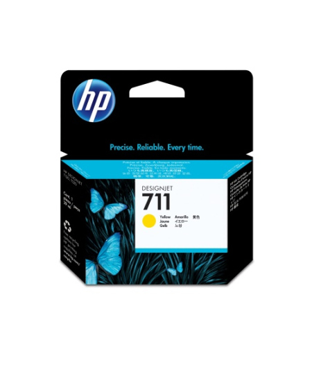 HP 711 (CZ132A) Rašalinė kasetė, Geltona