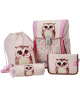 Kuprinė su priedais ABC123 Ergo "Flexi Owl", 4 dalių