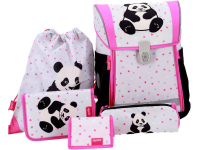 Kuprinė su priedais ABC123 Ergo "Flexi Panda", 4 dalių