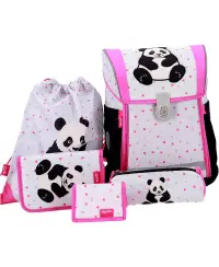 Kuprinė su priedais ABC123 Ergo "Flexi Panda", 4 dalių