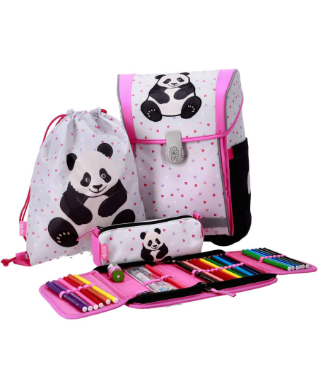 Kuprinė su priedais ABC123 Ergo "Flexi Panda", 4 dalių