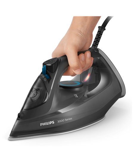 Philips Steam iron | DST3041/80 3000 series | Steam Iron | 2600 W | Continuous steam 40 g/min | Water tank capacity 300 ml | Bla