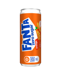 Gazuotas gaivusis gėrimas FANTA, Orange Zero,  0,33 l, skardinė