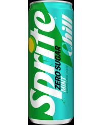 Gazuotas gaivusis gėrimas SPRITE, Zero Sugar, Chill Mint, 0,33 l, skardinė