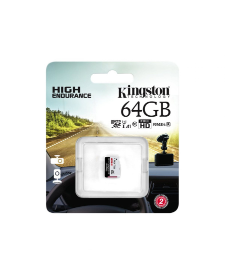 Kingston Endurance UHS-I U1 64 GB, micro SDXC, Flash memory class 10