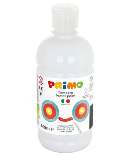 Guašas PRIMO, baltos spalvos, 500 ml