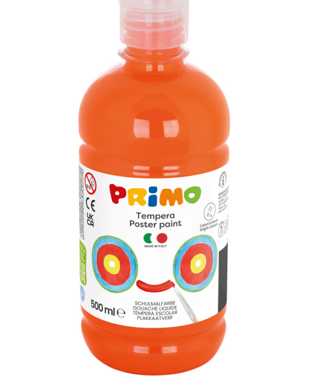 Guašas PRIMO, oranžinės spalvos, 500 ml