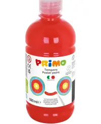 Guašas PRIMO, raudonos spalvos, 500 ml