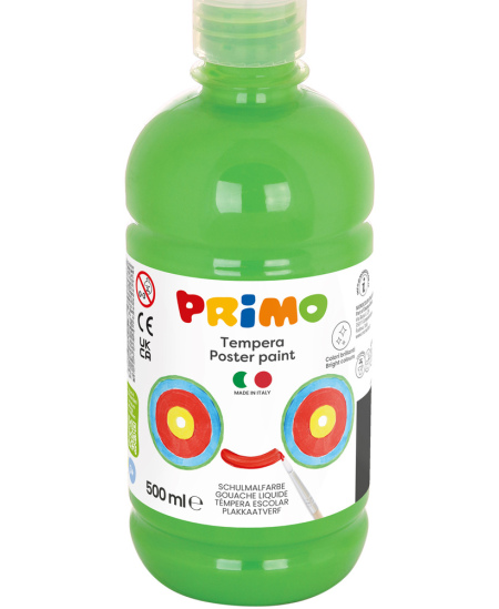 Guašas PRIMO, šviesiai žalios spalvos, 500 ml