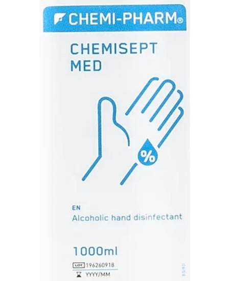 Rankų dezinfekantas CHEMISEPT MED, su dozatoriumi, 1000 ml