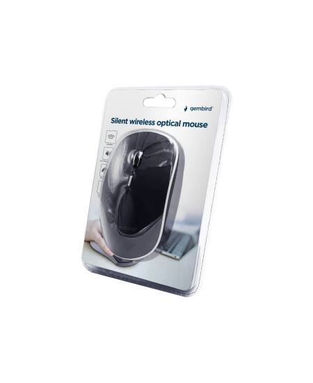 Gembird Silent Wireless Optical Mouse MUSW-4BS-01 USB, Black