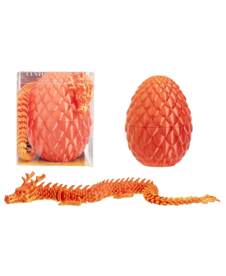 3D kiaušinis su drakonu arba gyvate 10 cm