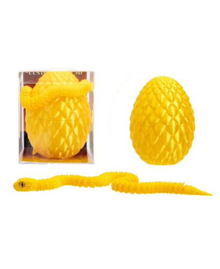 3D kiaušinis su drakonu arba gyvate 10 cm