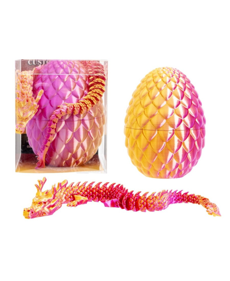 3D kiaušinis su drakonu arba gyvate 10 cm