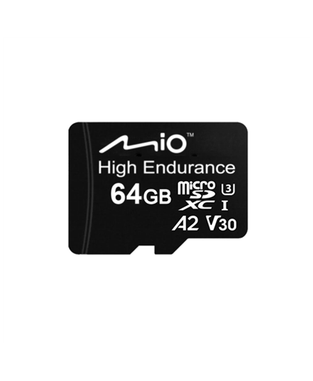 Mio High Endurance | 64 GB | MicroSD | Flash memory class UHS-I