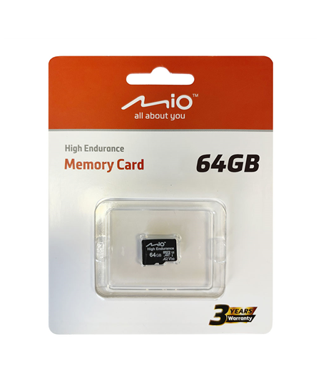 Mio High Endurance | 64 GB | MicroSD | Flash memory class UHS-I