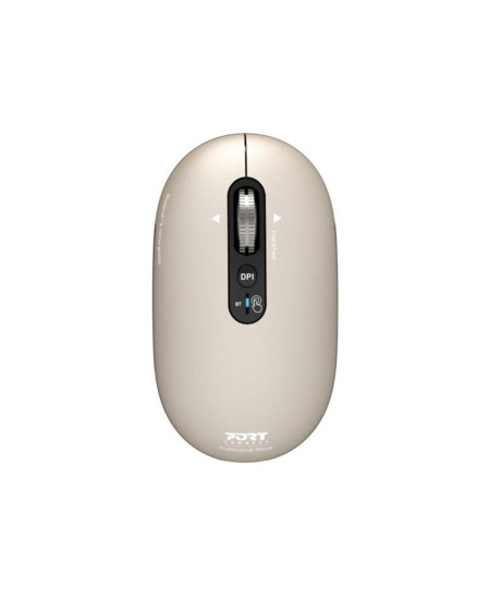 PORT CONNECT Mouse | PURE MAC | Wireless | Bluetooth | Beige Perle