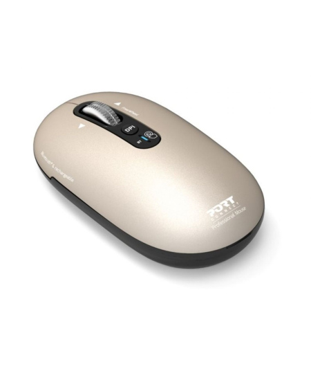 PORT CONNECT Mouse | PURE MAC | Wireless | Bluetooth | Beige Perle