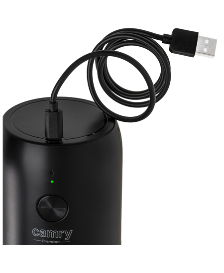 Camry Cordless USB Electric Coffee Grinder | CR 4302 | 25 W | Coffee beans capacity 25-30 g | Black