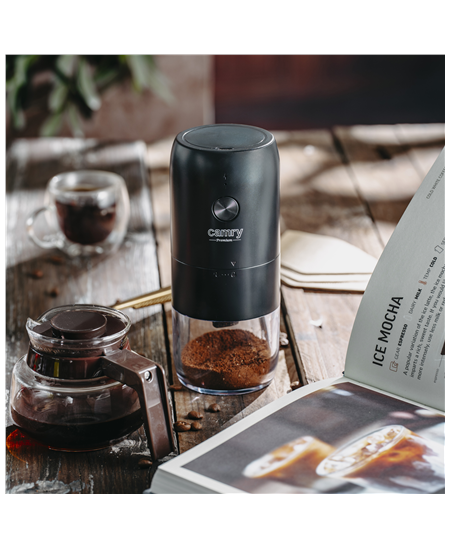 Camry Cordless USB Electric Coffee Grinder | CR 4302 | 25 W | Coffee beans capacity 25-30 g | Black