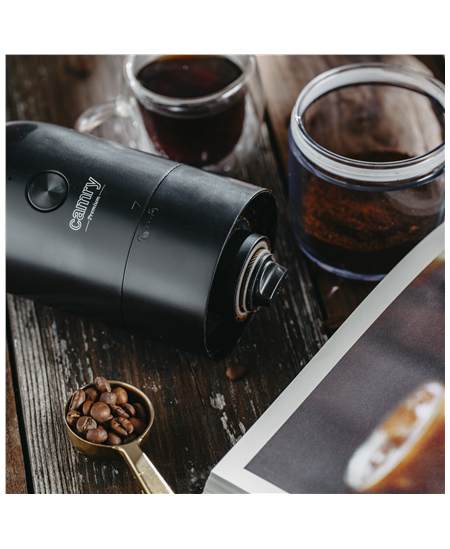 Camry Cordless USB Electric Coffee Grinder | CR 4302 | 25 W | Coffee beans capacity 25-30 g | Black