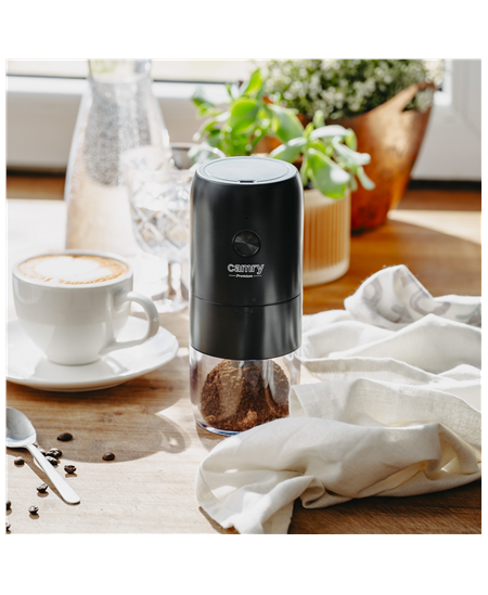 Camry Cordless USB Electric Coffee Grinder | CR 4302 | 25 W | Coffee beans capacity 25-30 g | Black