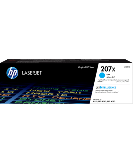 HP 207X (W2211X) Lazerinė kasetė, Žydra