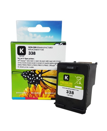 Static Control Rašalinė kasetė juoda, suderinama su HP 338 (C8765EE)