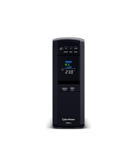 CyberPower | PFC Sinewave UPS Series | CP1350PFCLCD | 1350 VA | 880 W | 88 V | 144 V | NEMA 5-15P, 5 ft. cord