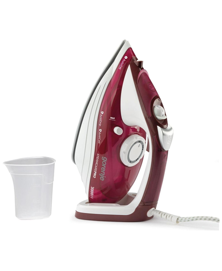 Gorenje | Steam Iron | SIH3000RBC | Steam Iron | 3000 W | Water tank capacity 350 ml | Continuous steam 40 g/min | Steam boost p