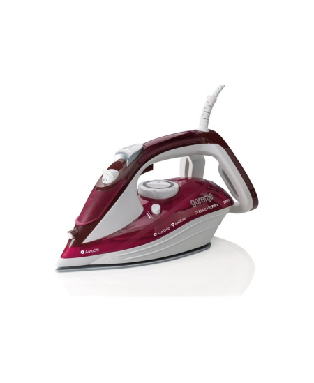 Gorenje | Steam Iron | SIH3000RBC | Steam Iron | 3000 W | Water tank capacity 350 ml | Continuous steam 40 g/min | Steam boost p