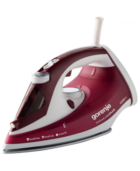 Gorenje | Steam Iron | SIH3000RBC | Steam Iron | 3000 W | Water tank capacity 350 ml | Continuous steam 40 g/min | Steam boost p