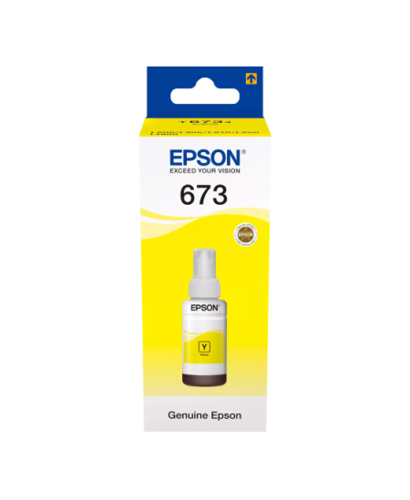 Epson 673Y (C13T67344A) Rašalo papildymo buteliukas, Geltona