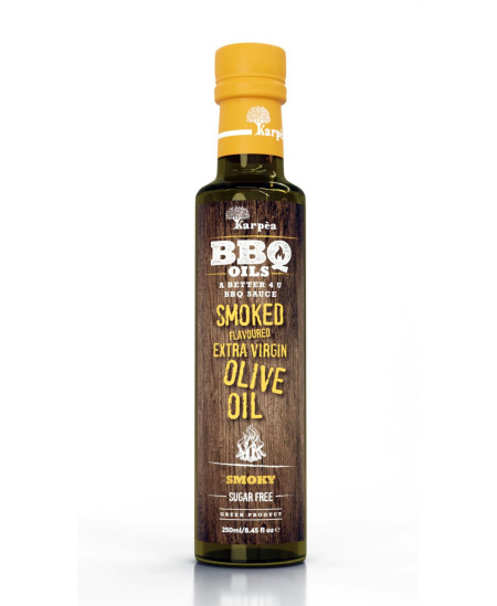 Alyvuogių aliejus KARPEA, BBQ, extra virgin, dūmo skonio, 250 ml