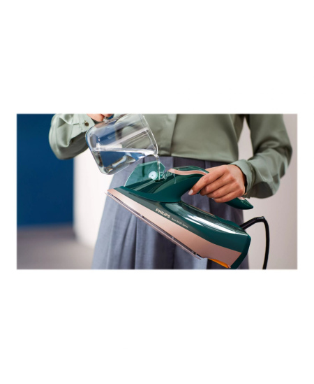 Philips | DST8030/70 Azur | Steam Iron | 3000 W | Water tank capacity 350 ml | Continuous steam 70 g/min | Green