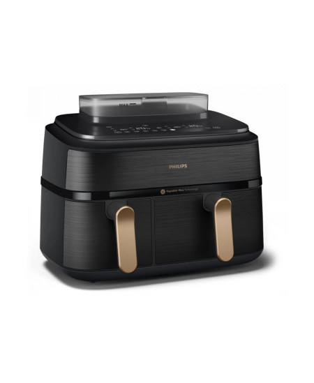 Philips Dual Steam Air Fryer | NA552/00 5000 Series | Power 2750 W | Capacity 9 L | RapidAir Plus | Black