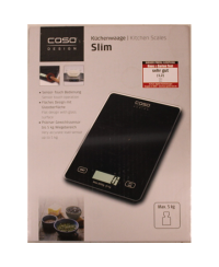 SALE OUT. | Caso Kitchen scale | Slim | Maximum weight (capacity) 5 kg | Graduation 1 g | Black | DAMAGED PACKAGING