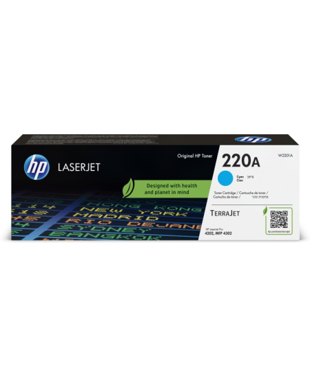 HP 220A (W2201A) Lazerinė kasetė, Žydra