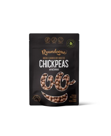 Avinžirniai ROUNDOOZE, mokos skonio, pieniškame šokolade, 150 g