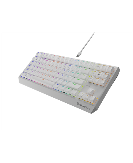 Genesis | THOR 230 | Mechanical Gaming Keyboard | Wired | US | Outemu Brown | White