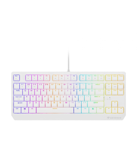 Genesis | THOR 230 | Mechanical Gaming Keyboard | Wired | US | Outemu Brown | White