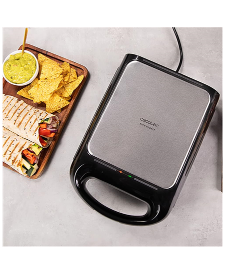 Cecotec Sandwich Maker | Rock'nToast Family 3in1 | 1500 W | Number of plates 3 | Black