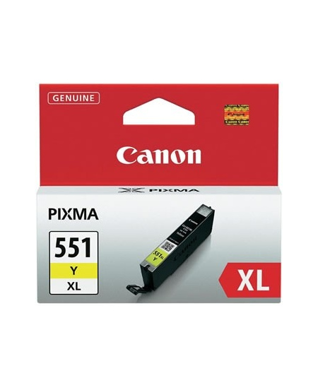 Canon CLI-551XL Y (6446B001) Rašalinė kasetė, Geltona