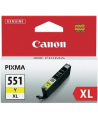 Canon CLI-551XL Y (6446B001) Rašalinė kasetė, Geltona