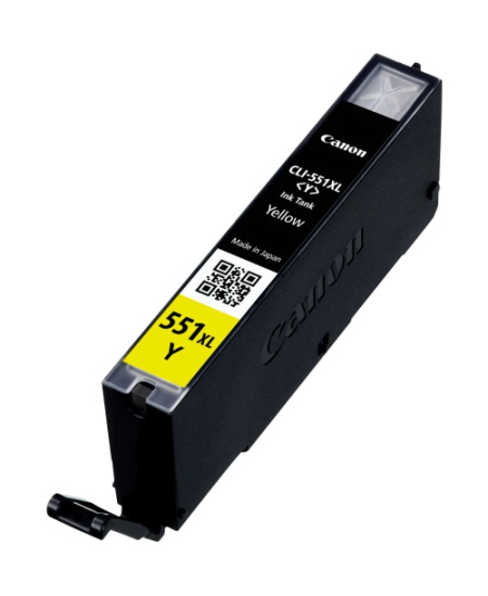 Canon CLI-551XL Y (6446B001) Rašalinė kasetė, Geltona