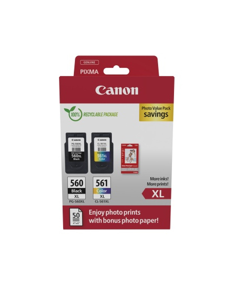 Canon CRG PG-560XL/CL-561XL (3712C008) Rašalinių kasečių komplektas, BK/CMY