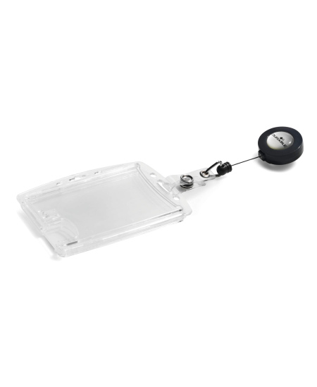 Vardinės kortelės dėklas DURABLE su rite, 2 kortelėms, 54x87 mm